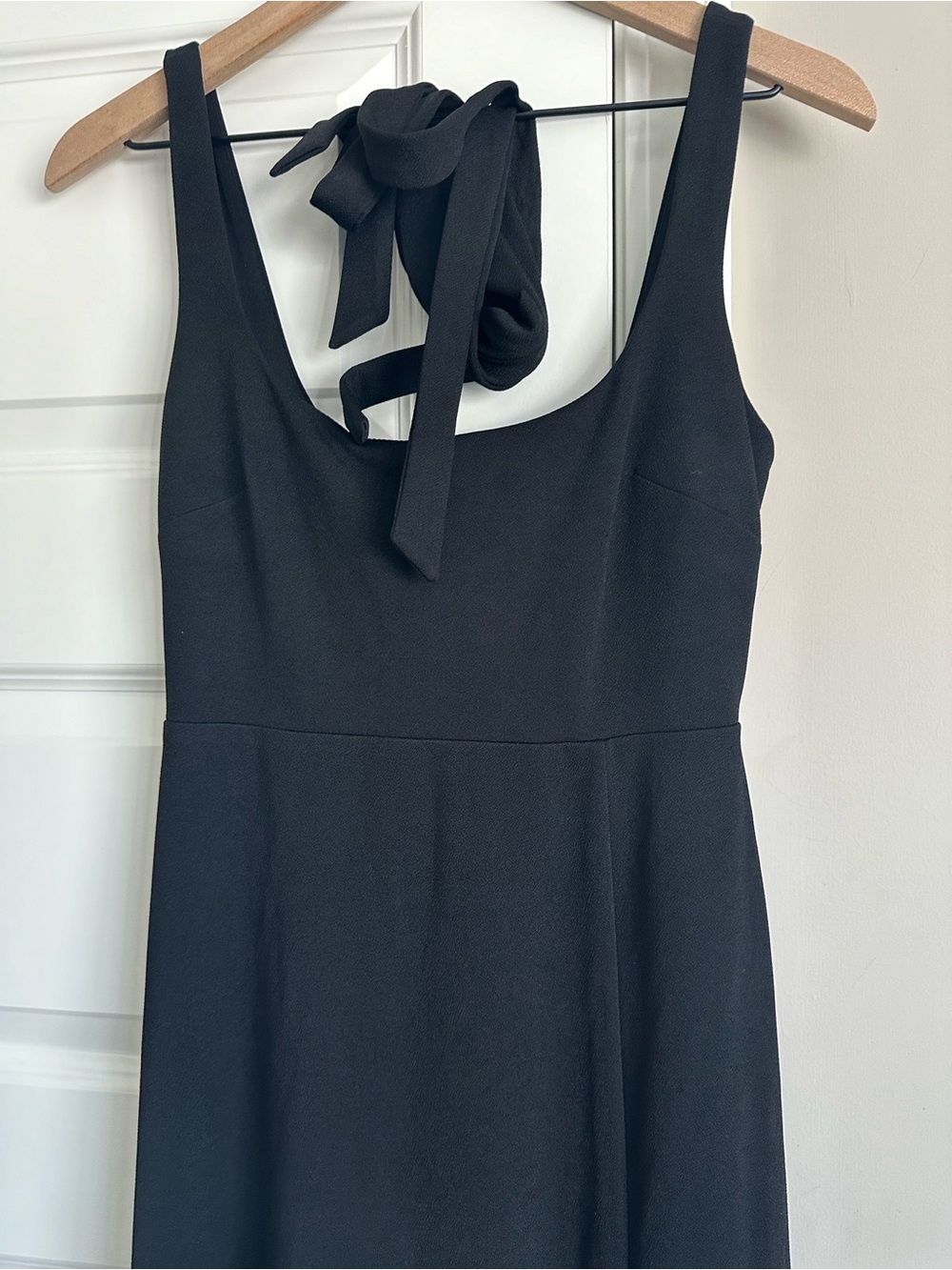 Birdie Grey Black Tie-Shoulder Maxi Dress S - Picture 13 of 16